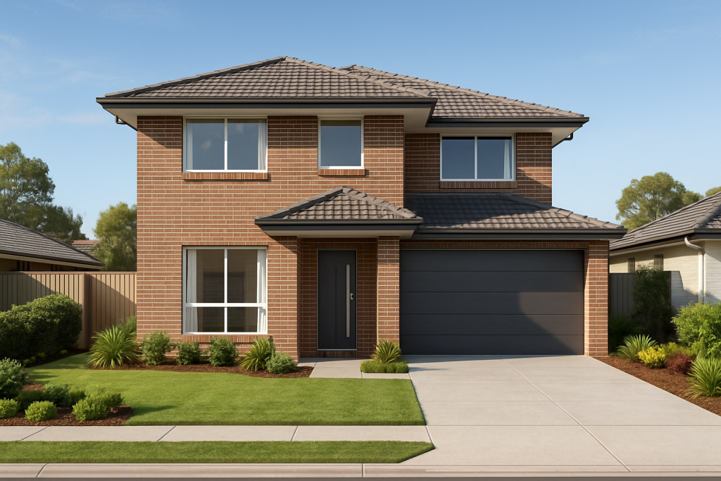 Fixed Price New Home Builder Turnkey Packages completed home in Thornlands with landscaped gardens and driveway