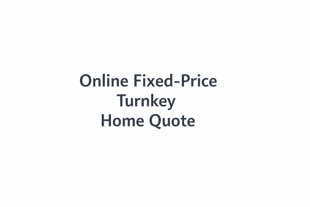 online fixed price quote New Home turnkey package brisbane