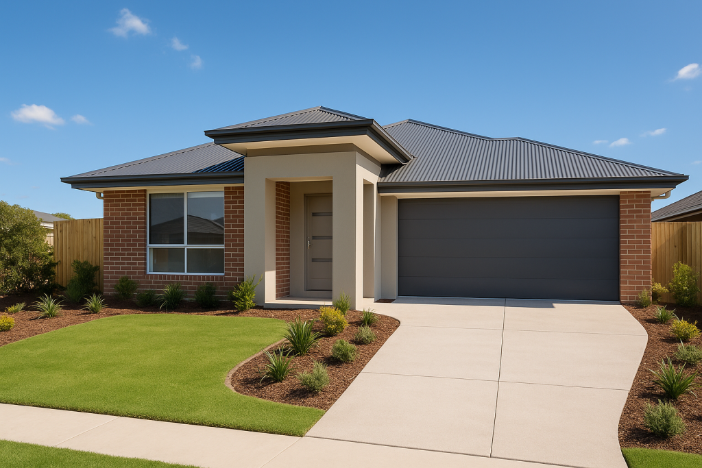 Fixed Price Builder turnkey new home package completed in Deebing Heights, Greater Brisbane, move-in-ready with landscaped…